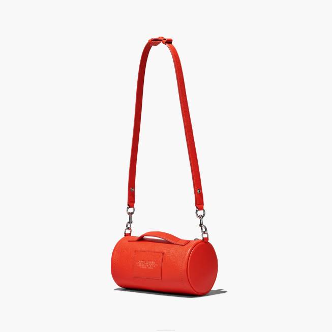 dk Marc Jacobs læder duffle bag elektrisk orange 402Z167