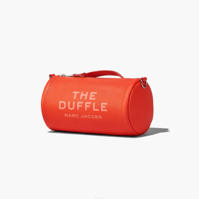 dk Marc Jacobs læder duffle bag elektrisk orange 402Z167