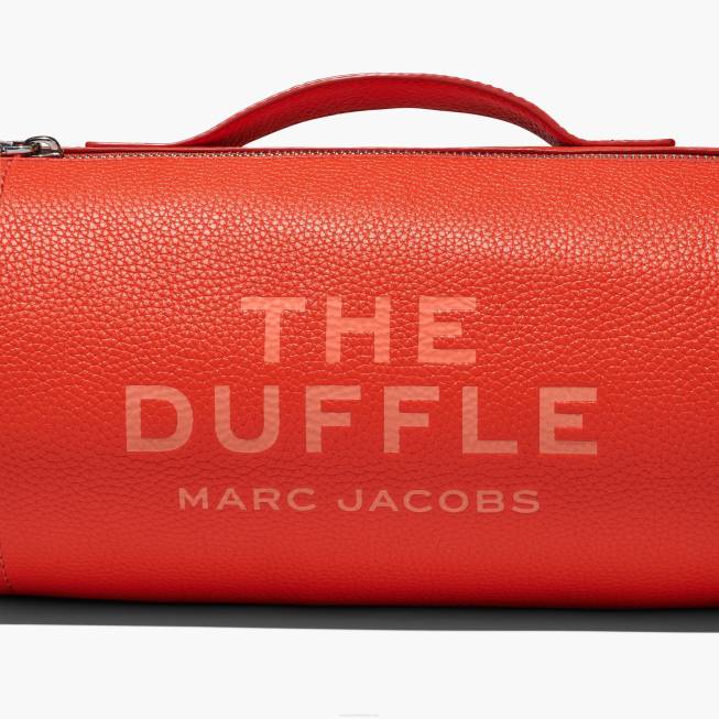 dk Marc Jacobs læder duffle bag elektrisk orange 402Z167
