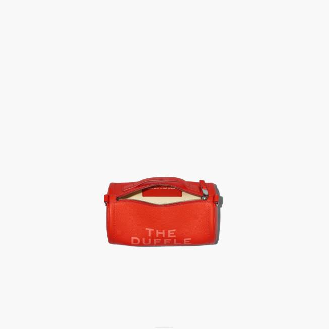 dk Marc Jacobs læder duffle bag elektrisk orange 402Z167