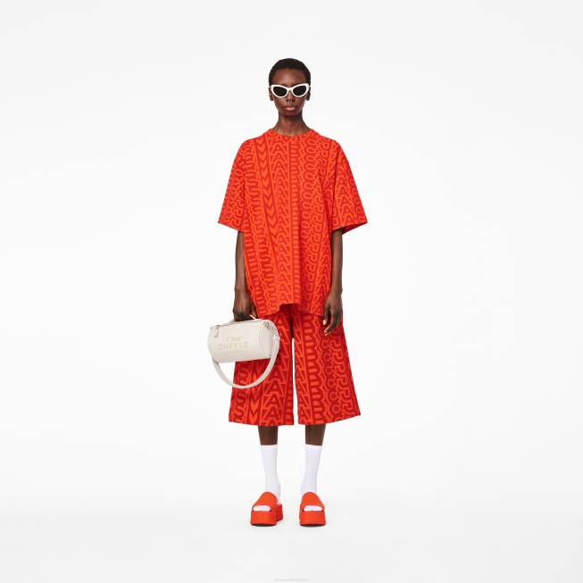 dk Marc Jacobs læderduffelposen bomuld/sølv 402Z165