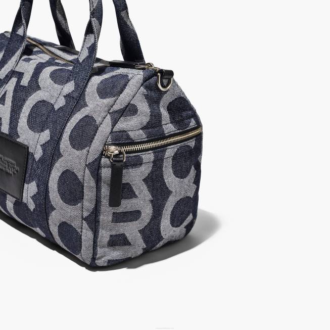 dk Marc Jacobs monogrammet medium denim duffeltaske denimblå 402Z510