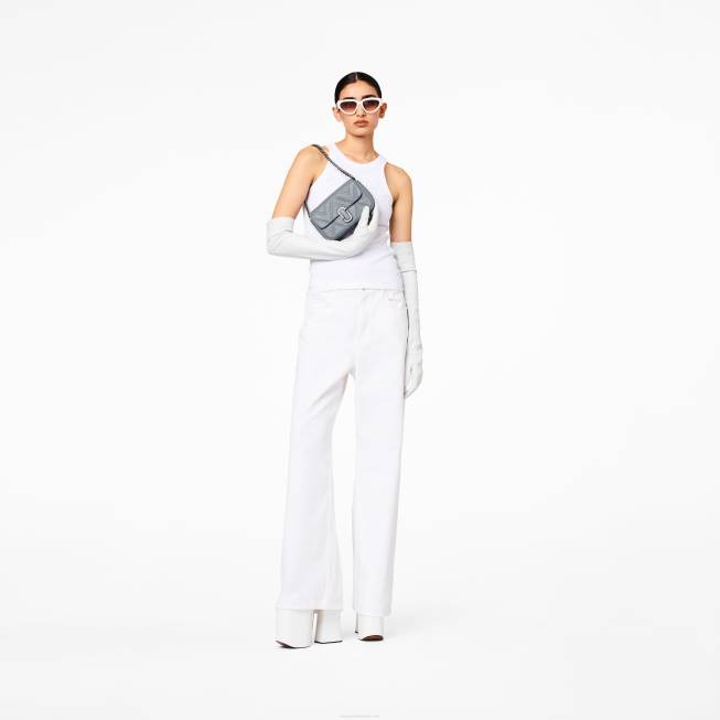 dk Marc Jacobs den quiltede læder mini taske wolf grey 402Z208