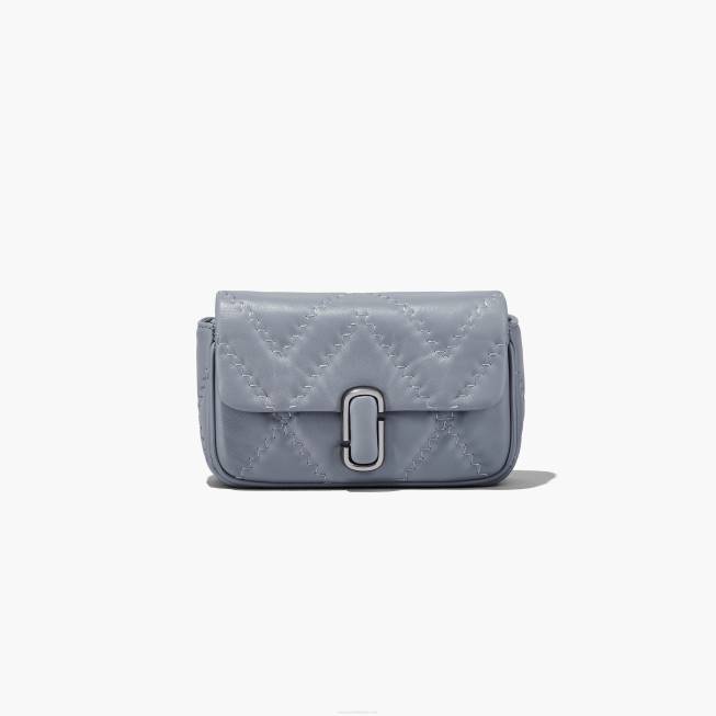dk Marc Jacobs den quiltede læder mini taske wolf grey 402Z208