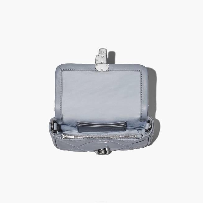 dk Marc Jacobs den quiltede læder mini taske wolf grey 402Z208