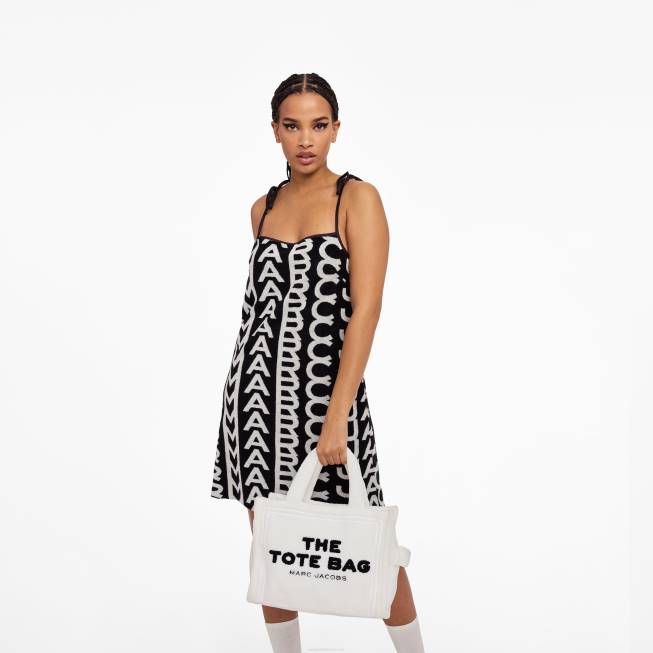 dk Marc Jacobs den mellemstore mulepose i frotté hvid 402Z47