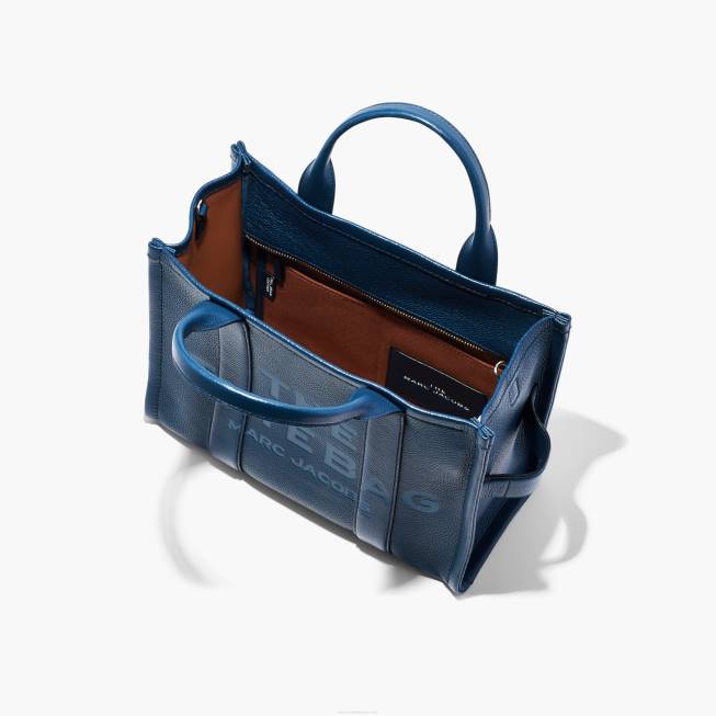 dk Marc Jacobs den mellemstore mulepose i læder blå hav 402Z45