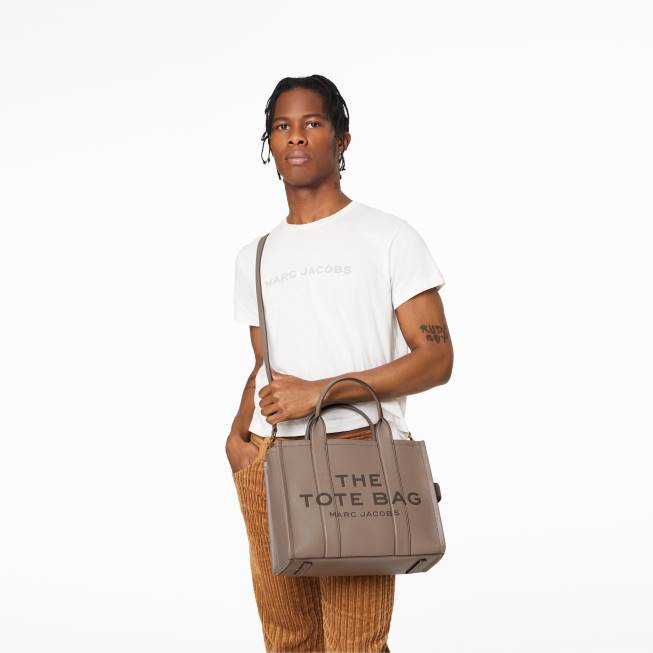 dk Marc Jacobs den mellemstore mulepose i læder cement 402Z42