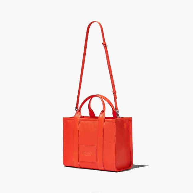 dk Marc Jacobs den mellemstore mulepose i læder elektrisk orange 402Z1