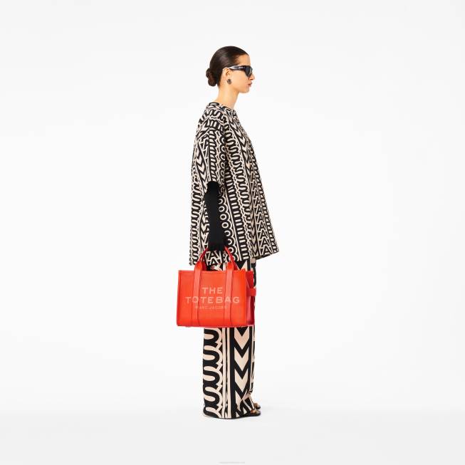 dk Marc Jacobs den mellemstore mulepose i læder elektrisk orange 402Z1