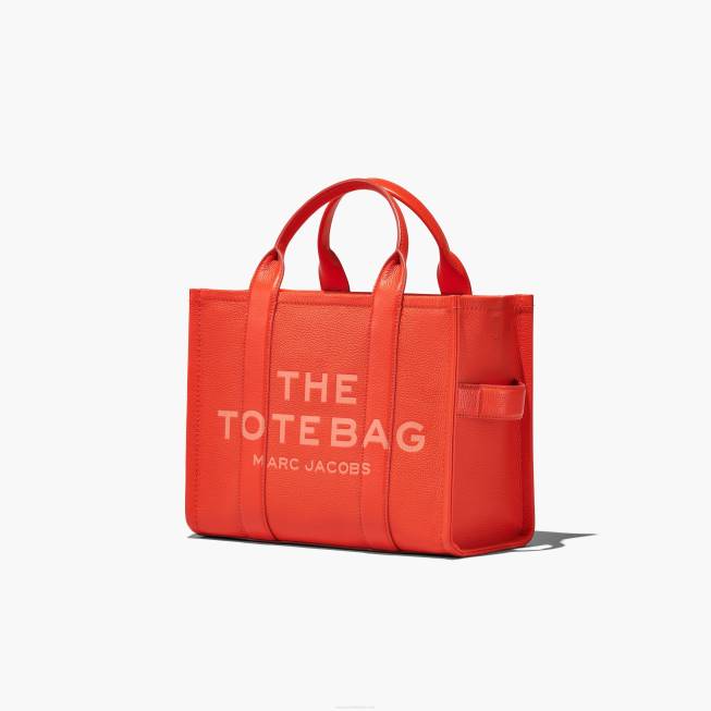 dk Marc Jacobs den mellemstore mulepose i læder elektrisk orange 402Z1