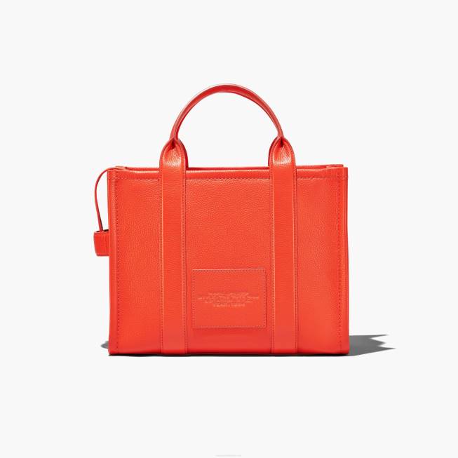 dk Marc Jacobs den mellemstore mulepose i læder elektrisk orange 402Z1
