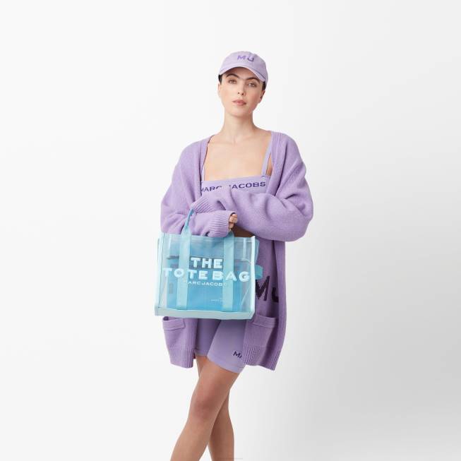 dk Marc Jacobs den mellemstore mulepose i mesh lyseblå 402Z102