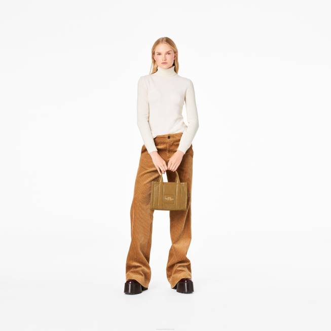 dk Marc Jacobs den skinnende crinkle mini-tote lysebrun 402Z114