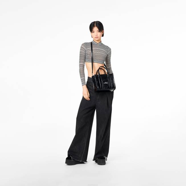 dk Marc Jacobs den skinnende krøllede mini tote sort 402Z113
