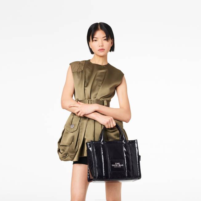dk Marc Jacobs den skinnende krinkle mellemstore mulepose sort 402Z111