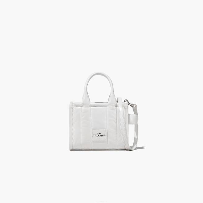 dk Marc Jacobs den skinnende krinkle mikrotote hvid 402Z110