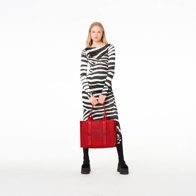dk Marc Jacobs den store mulepose i læder ægte rød 402Z20