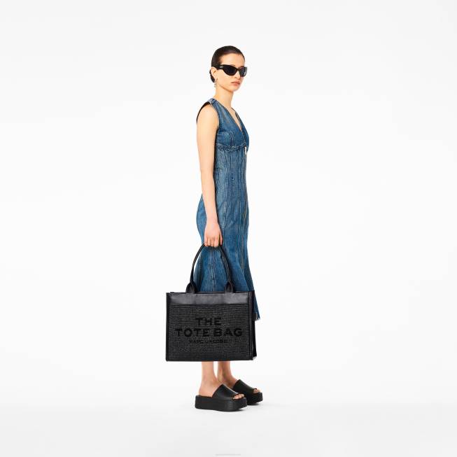 dk Marc Jacobs den vævede dtm store mulepose sort 402Z103