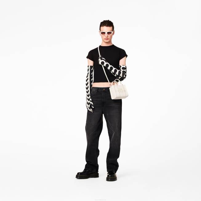 dk Marc Jacobs læder micro mulepose bomuld/sølv 402Z15