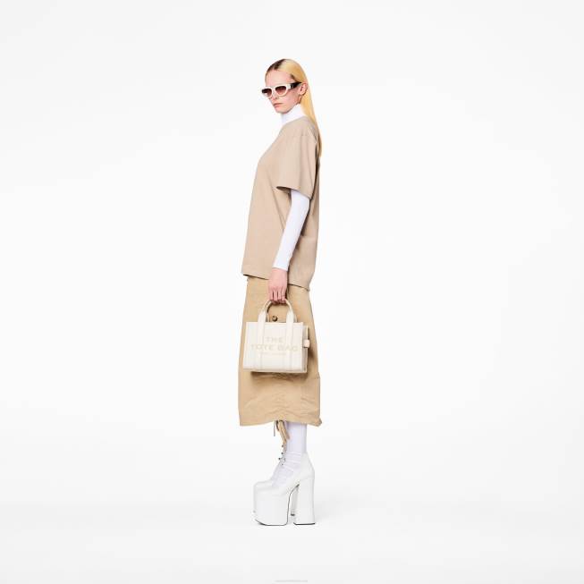 dk Marc Jacobs læder mini mulepose bomuld/sølv 402Z14