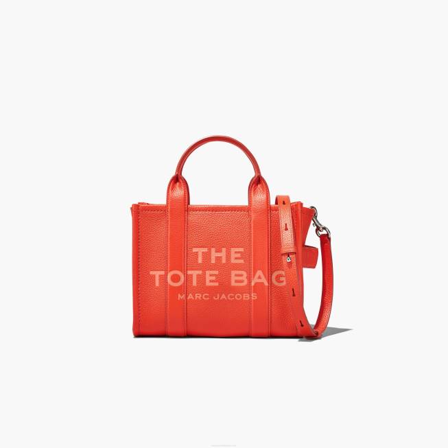 dk Marc Jacobs læder mini mulepose elektrisk orange 402Z2