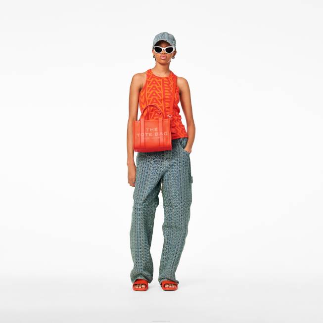 dk Marc Jacobs læder mini mulepose elektrisk orange 402Z2