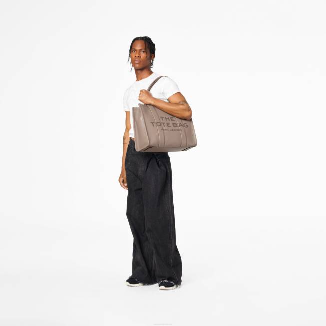 dk Marc Jacobs læderet store mulepose cement 402Z41