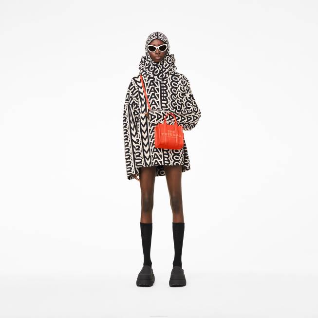 dk Marc Jacobs mikro-tote-taske i læder elektrisk orange 402Z3