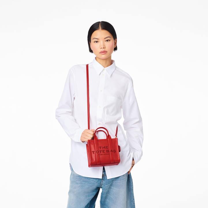 dk Marc Jacobs mikro-tote tasken i læder 0N8823