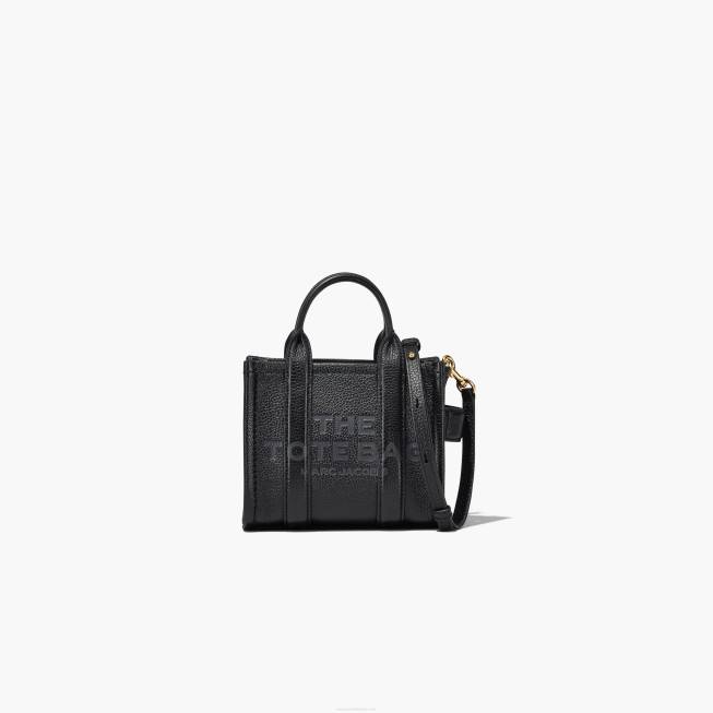 dk Marc Jacobs mikro-tote tasken i læder sort 402Z27