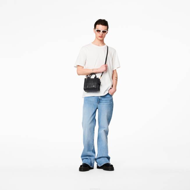 dk Marc Jacobs mikro-tote tasken i læder sort 402Z27