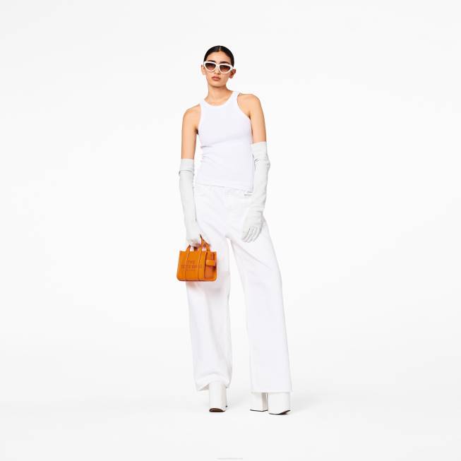 dk Marc Jacobs mikro-tote-tasken i læder svedt 402Z35