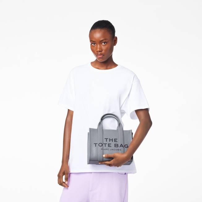 dk Marc Jacobs mini mulepose i læder wolf grey 402Z40