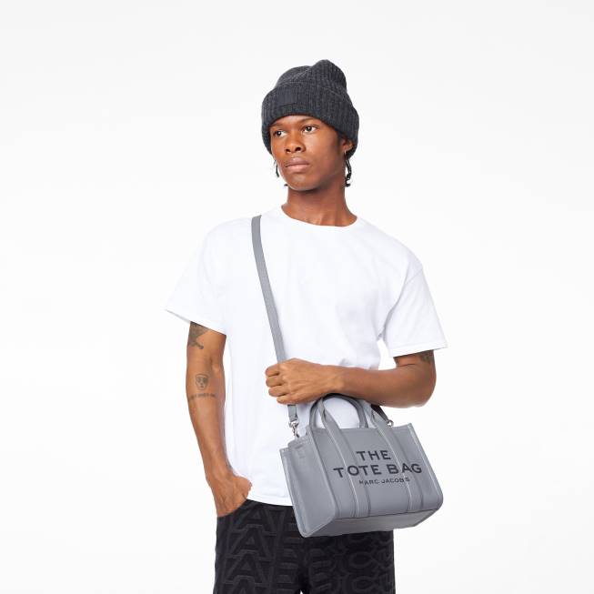 dk Marc Jacobs mini mulepose i læder wolf grey 402Z40