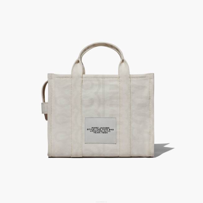 dk Marc Jacobs omridset monogram medium mulepose æggeskal/optik hvid 402Z80