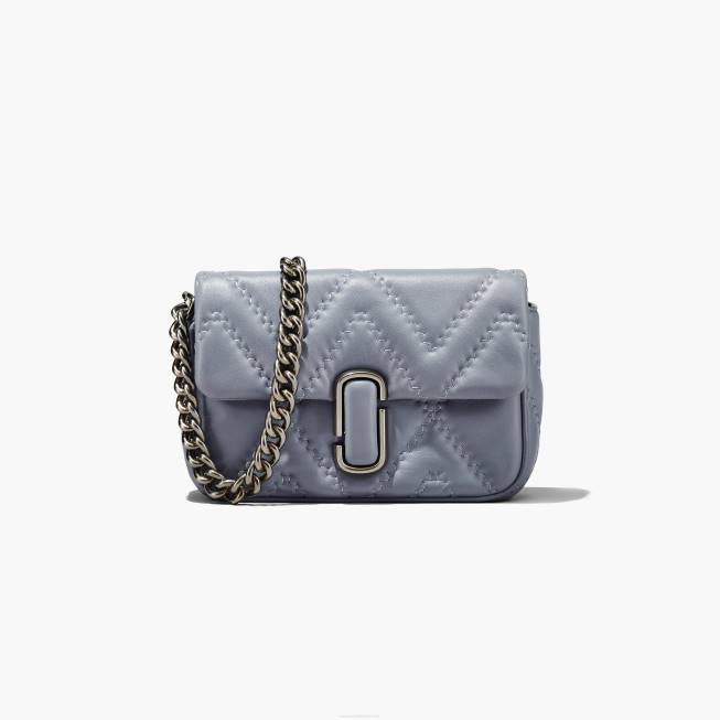 dk Marc Jacobs den quiltede læder skuldertaske wolf grey 402Z207