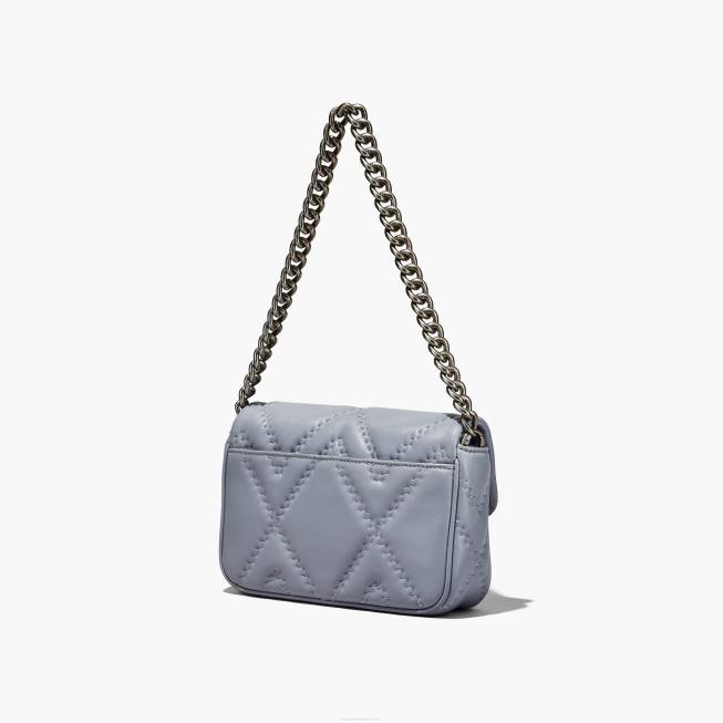 dk Marc Jacobs den quiltede læder skuldertaske wolf grey 402Z207