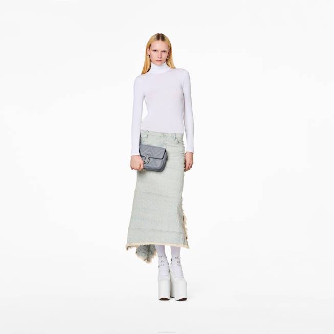 dk Marc Jacobs den quiltede læder skuldertaske wolf grey 402Z207
