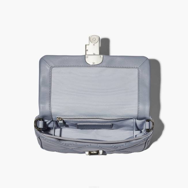 dk Marc Jacobs den quiltede læder skuldertaske wolf grey 402Z207