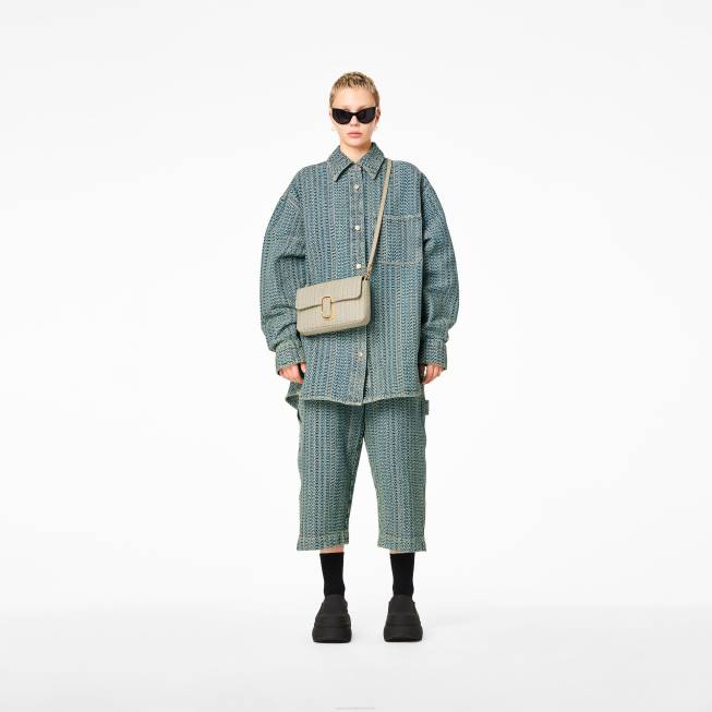 dk Marc Jacobs monogram læder skuldertaske kaki 402Z196