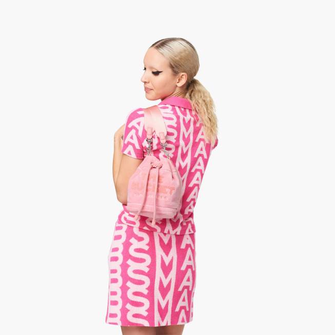 dk Marc Jacobs frotté bøtteposen lys pink 402Z139