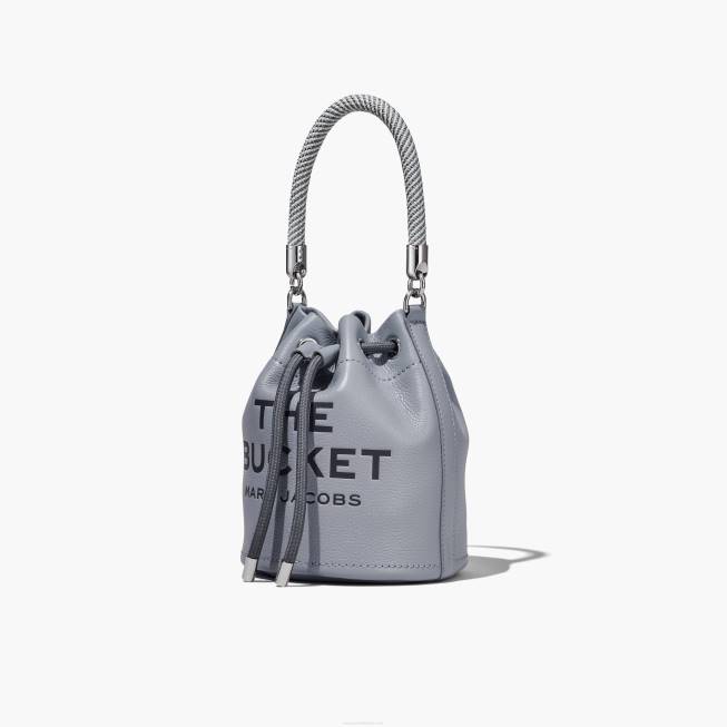 dk Marc Jacobs læder bucket tasken wolf grey 402Z134