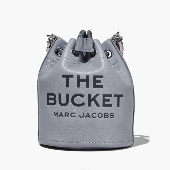dk Marc Jacobs læder bucket tasken wolf grey 402Z134