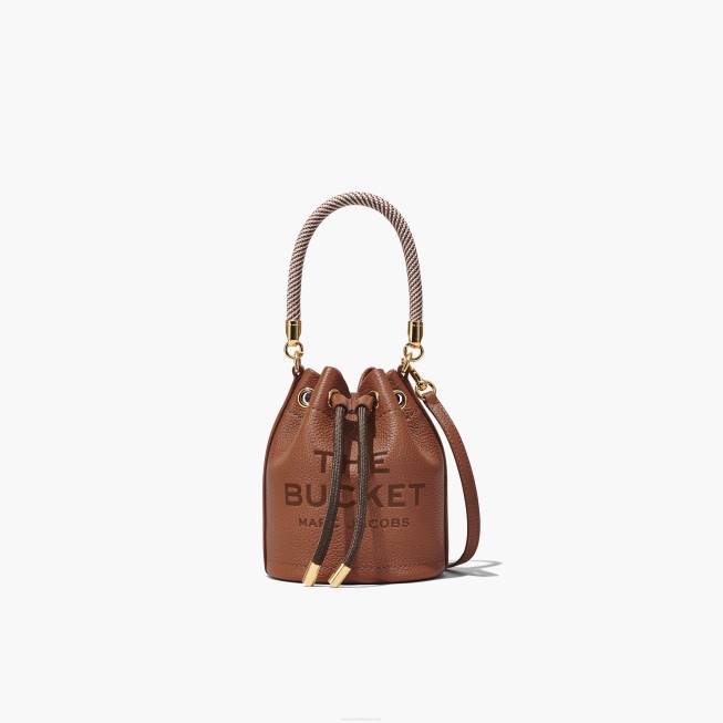 dk Marc Jacobs læder micro bucket tasken argan olie 402Z123