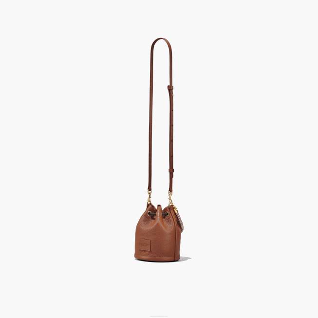 dk Marc Jacobs læder micro bucket tasken argan olie 402Z123