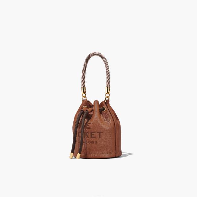 dk Marc Jacobs læder micro bucket tasken argan olie 402Z123