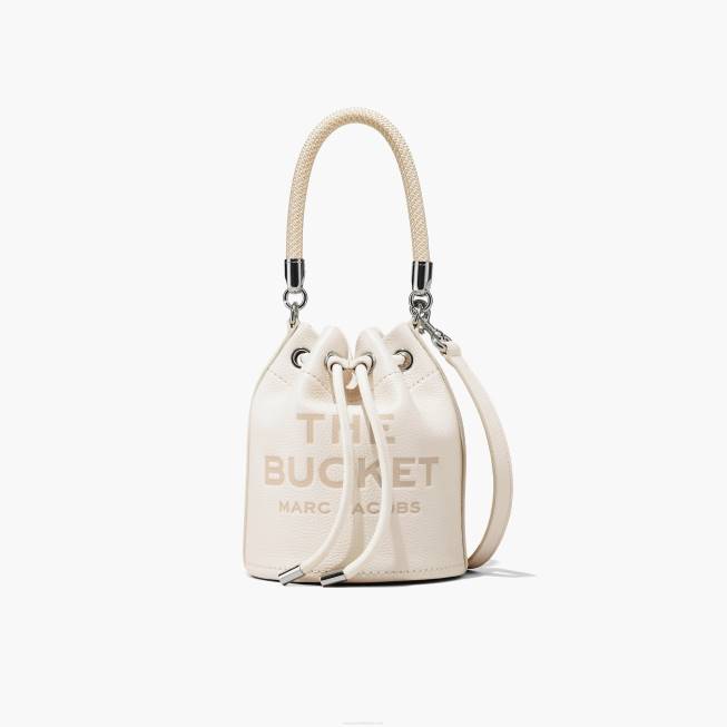dk Marc Jacobs læderbøtteposen bomuld/sølv 402Z133