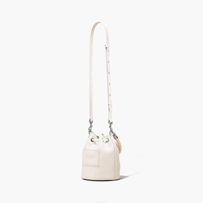dk Marc Jacobs læderbøtteposen bomuld/sølv 402Z133