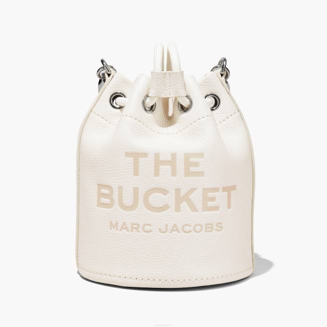 dk Marc Jacobs læderbøtteposen bomuld/sølv 402Z133